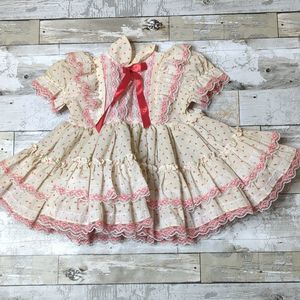 Betty Oden strawberry girls puffy pageant dress